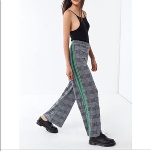 Urban Outfitters Side Stripe Plaid Pants.